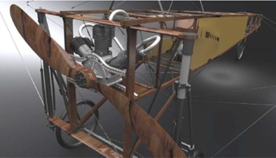 蔡司制作“布莱里奥11号（BLÉRIOT XI）”的虚拟3D模型