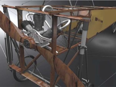 蔡司制作“布莱里奥11号（BLÉRIOT XI）”的虚拟3D模型