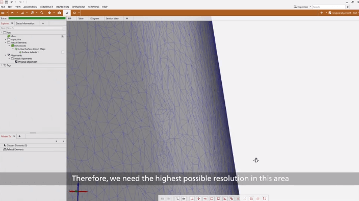 ATOS 5 for Airfoil 光学三维扫描